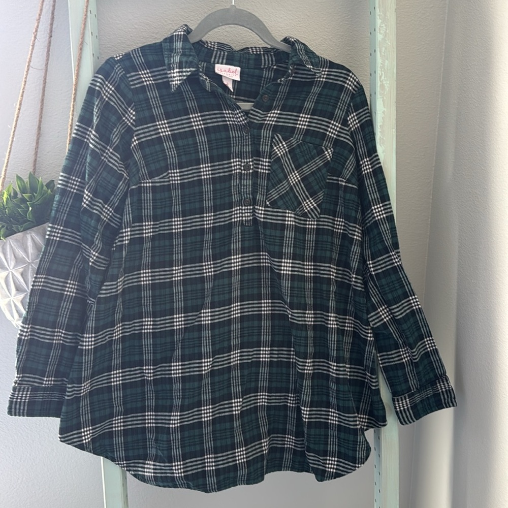 Isabel Maternity Flannel Tunic